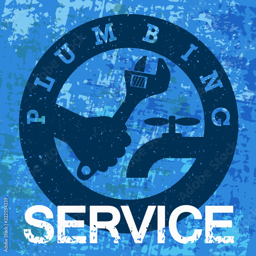 Poster plumbing and water pipes repair
