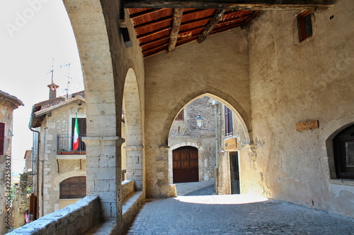 ancient village of Sermoneta, in Lazio photo