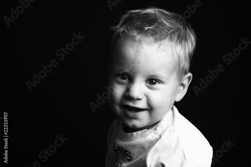 Portrait of a beautiful young boy