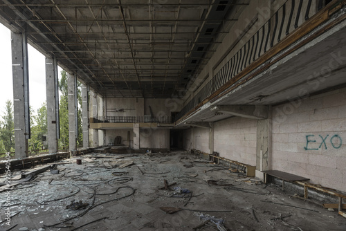 Derelict internal area - Palace of Culture (Pripyat/Chernobyl) 