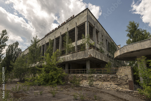 Abandoned rotting building in Pripyat near Chernobyl