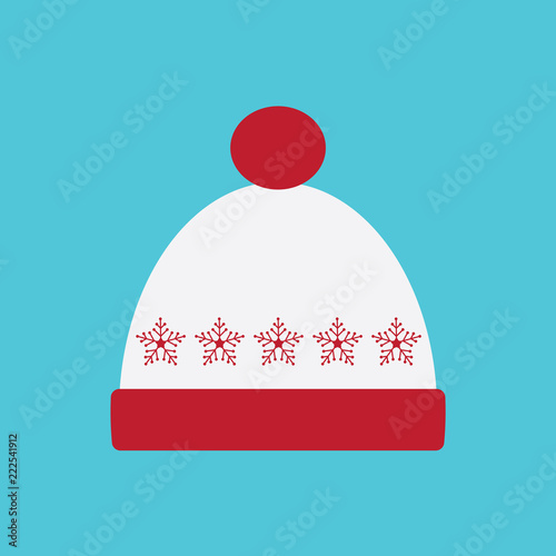 winter cap icon- vector illustration