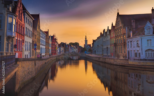 Bruges, a picture perfect fairytale medieval town with misty towers and luring canals © Melinda