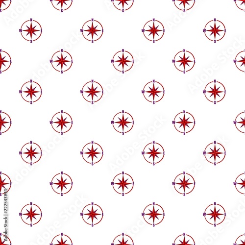 Sign of compass pattern. Cartoon illustration of sign of compass vector pattern for web
