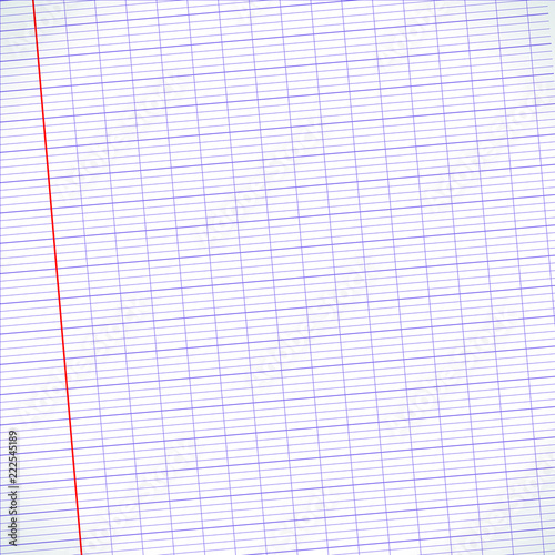 Page de cahier d'écolier lignée