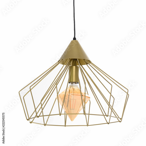Luminaire with a non-ordinary lamp gold © Євген Вознюк