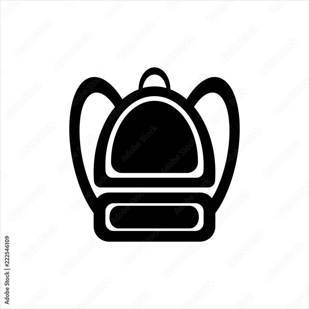 Obraz premium backpack school icon isolated object