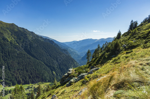 mountainside above Transfogarska Route, Carpathians, Romania