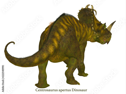 Centrosaurus Dinosaur Tail with Font