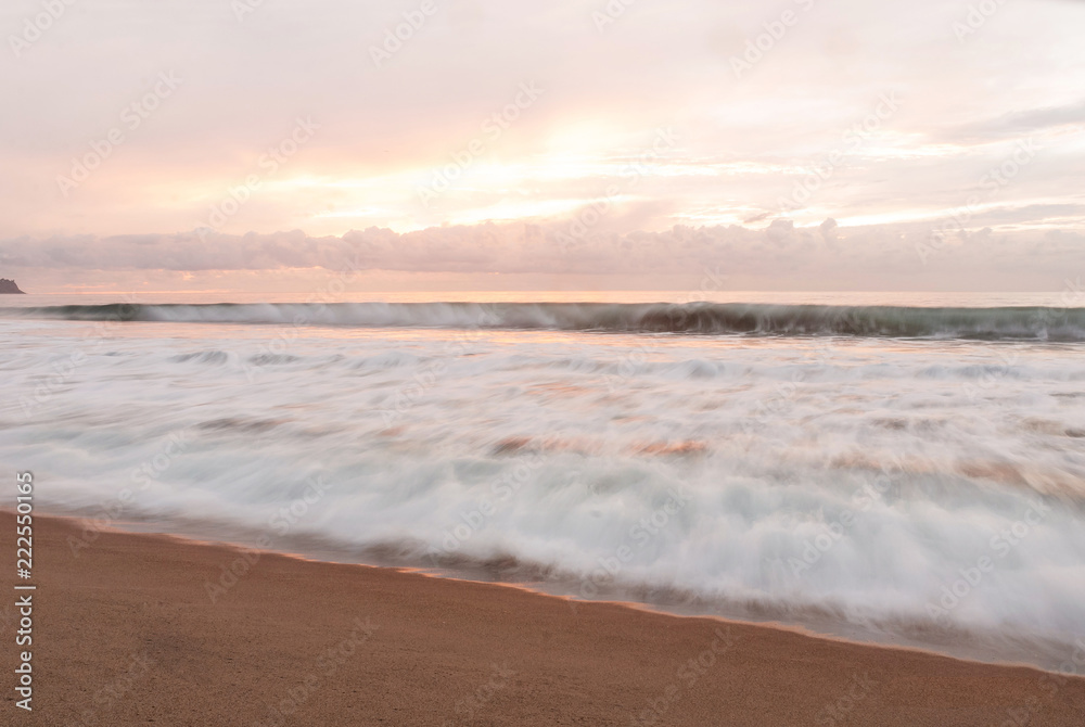 sunset on the beach