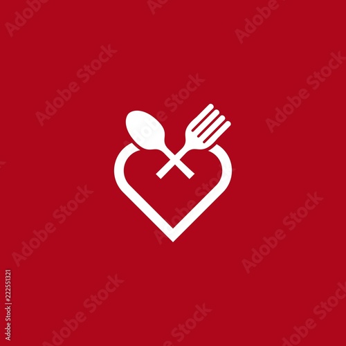 Food logo design fullcolor vector