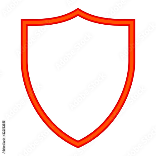 Colorful cartoon shield