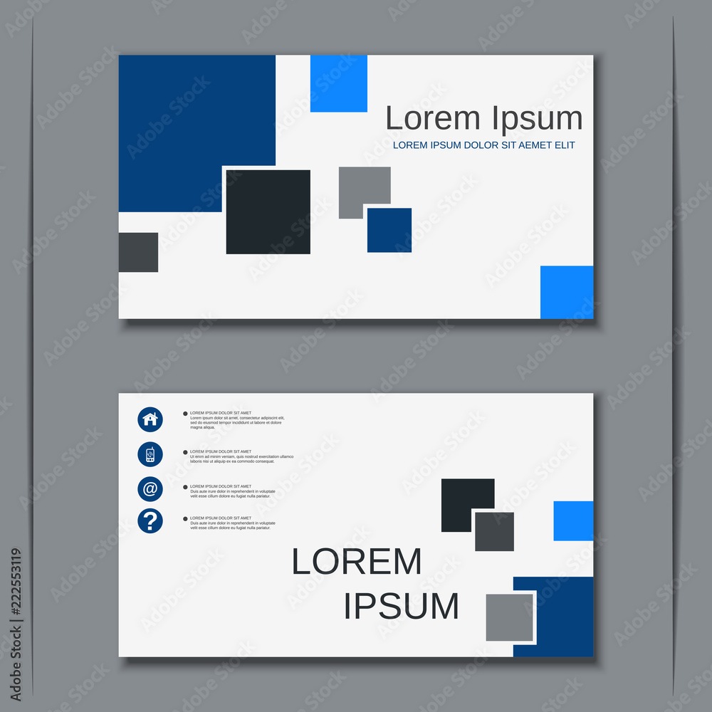 Fototapeta premium Modern business visiting card vector design template