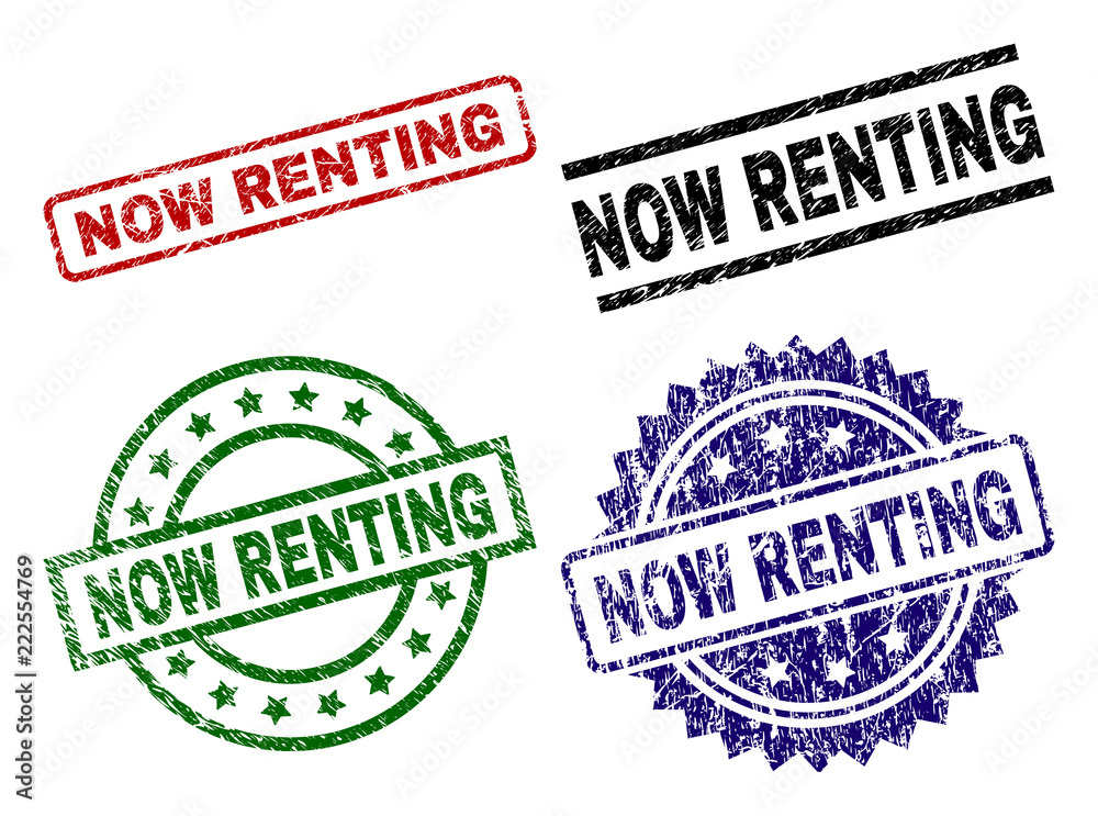 NOW RENTING seal prints with corroded style. Black, green,red,blue vector rubber prints of NOW RENTING label with dust style. Rubber seals with circle, rectangle, rosette shapes. NOW RENTING seal prints with corroded style. Black, green,red,blue vector rubber prints of NOW RENTING label with dust style. Rubber seals with circle, rectangle, rosette shapes.