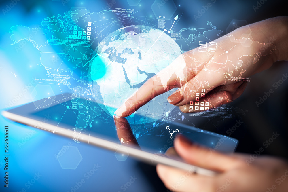 Hand using tablet with multinational worldwide estate report concept
Hand using tablet with multinational worldwide estate report concept