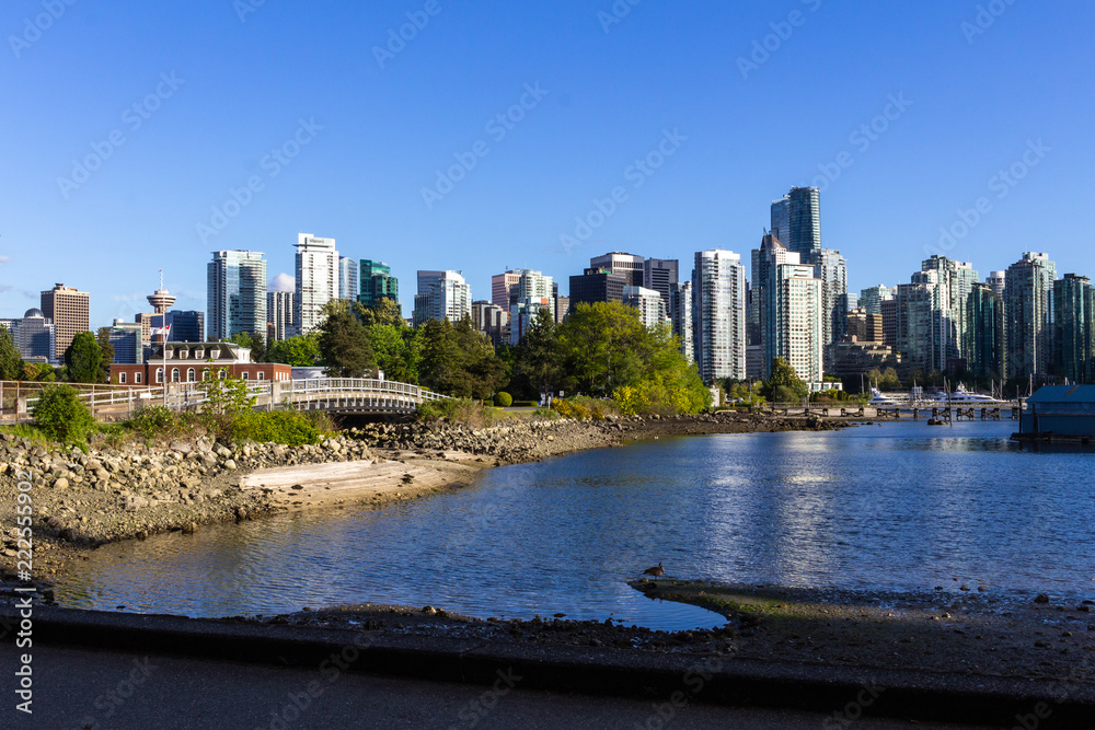 Vancouver City Skyline, BC, Canada.