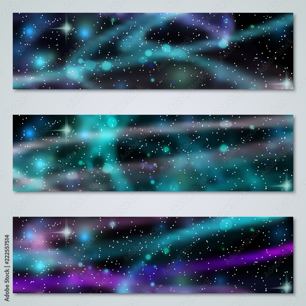 Obraz premium Abstract style banners vector templates collection