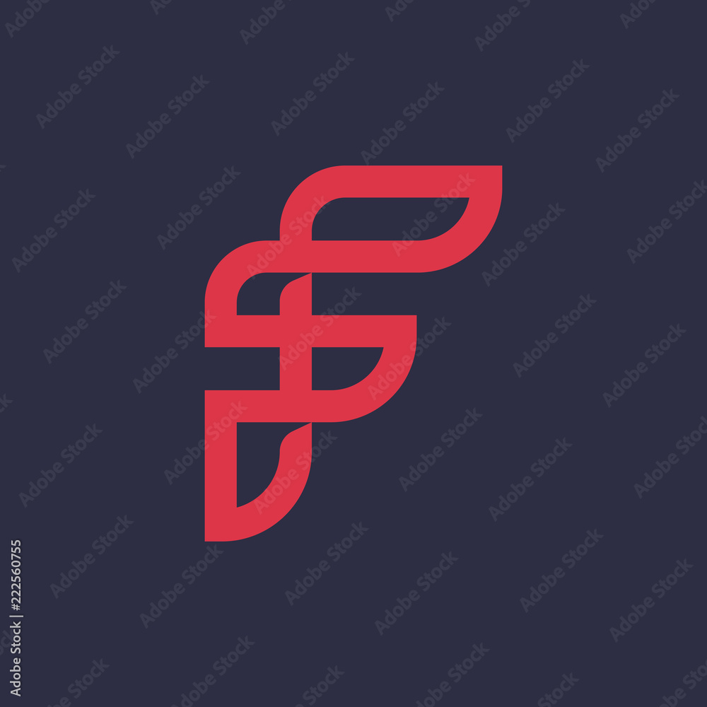 letter F logo letter F logo