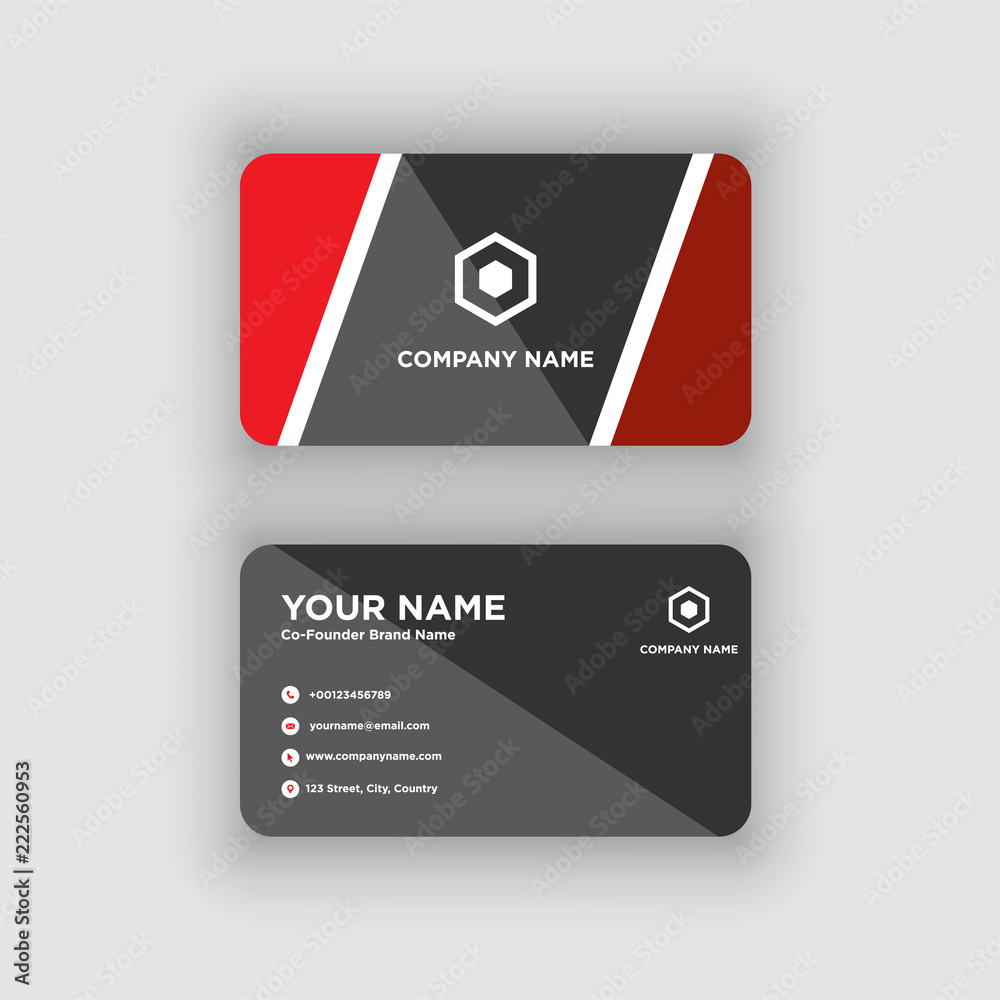 Obraz premium Business card. Vector. Exclusive and Modern design