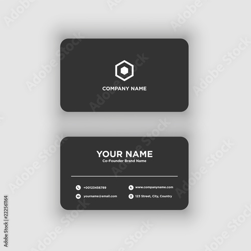 Business card. Vector. Exclusive and Modern design