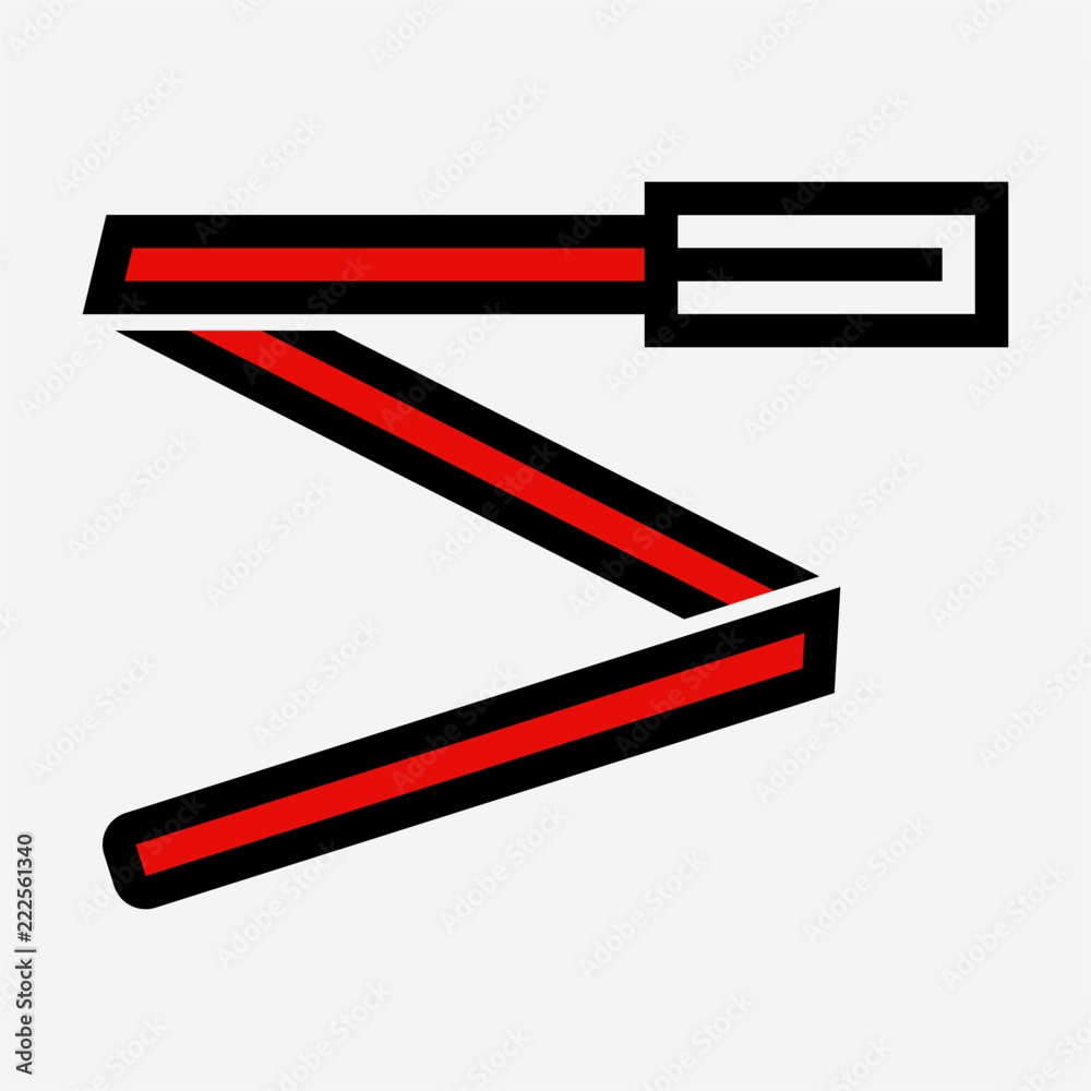 Coloured outline belt pixel perfect vector icon Coloured outline belt pixel perfect vector icon