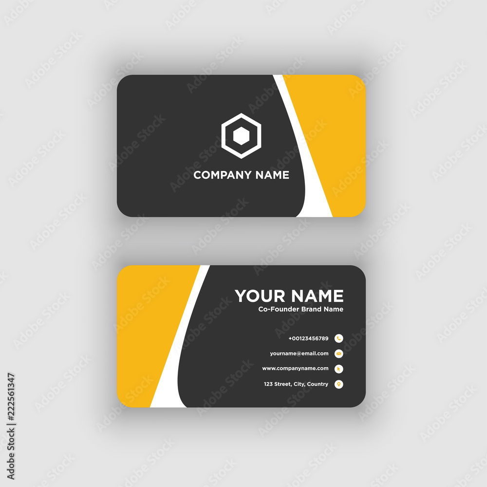 Obraz premium Business card. Vector. Exclusive and Modern design