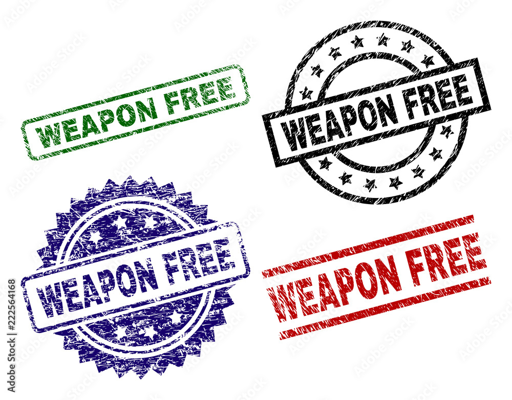 WEAPON FREE seal prints with corroded texture. Black, green,red,blue vector rubber prints of WEAPON FREE text with grunge texture. Rubber seals with circle, rectangle, medallion shapes. WEAPON FREE seal prints with corroded texture. Black, green,red,blue vector rubber prints of WEAPON FREE text with grunge texture. Rubber seals with circle, rectangle, medallion shapes.