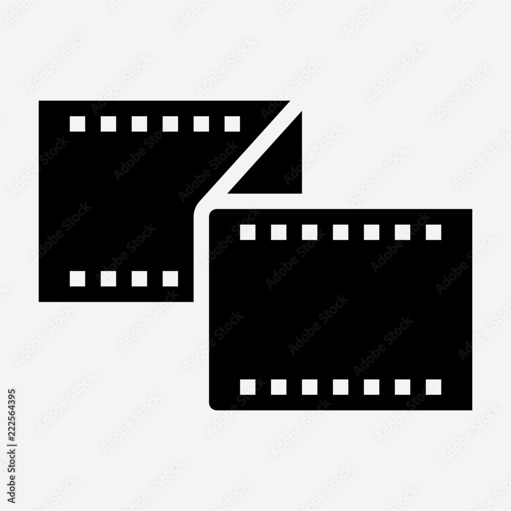 Glyph photographic film pixel perfect vector icon Glyph photographic film pixel perfect vector icon
