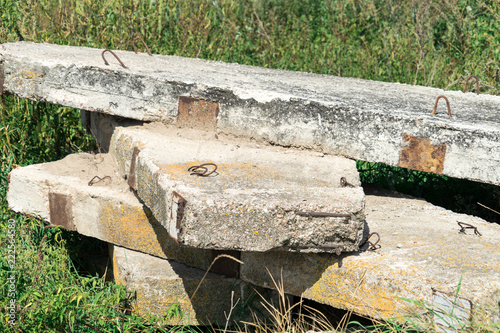 Old concrete slabs. Place for your text.