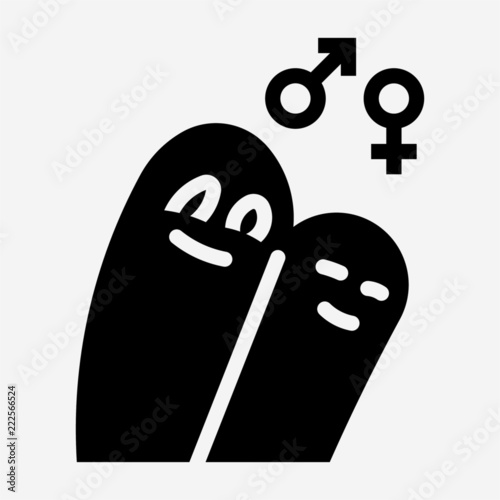 Glyph adult film pixel perfect vector icon