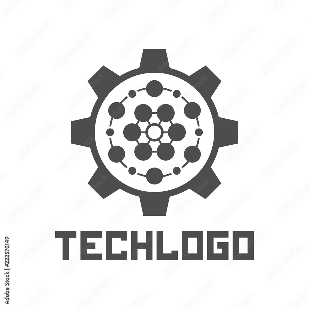 Hexagonal design technology element. Hexagonal design technology element.