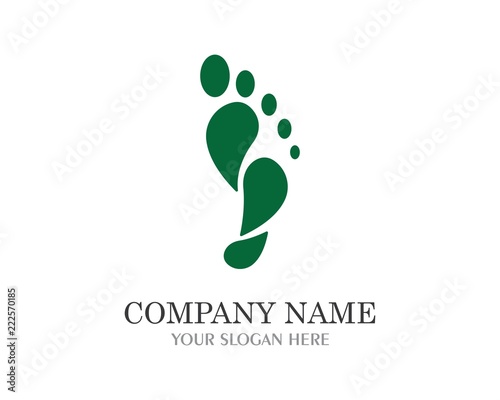 foot logo template