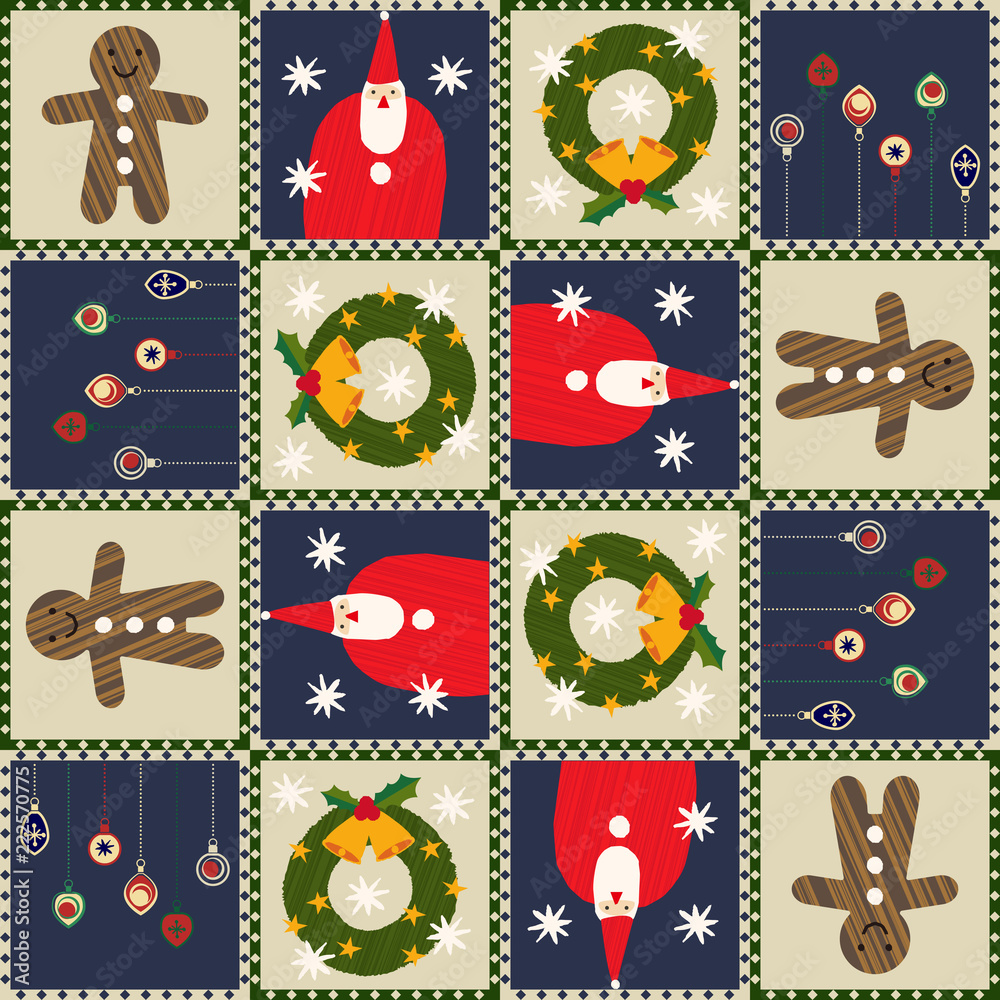 クリスマスのラッピング 包装紙 壁紙 Stock Vector Adobe Stock