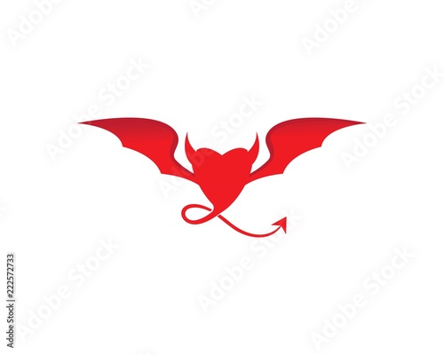 devil logo template