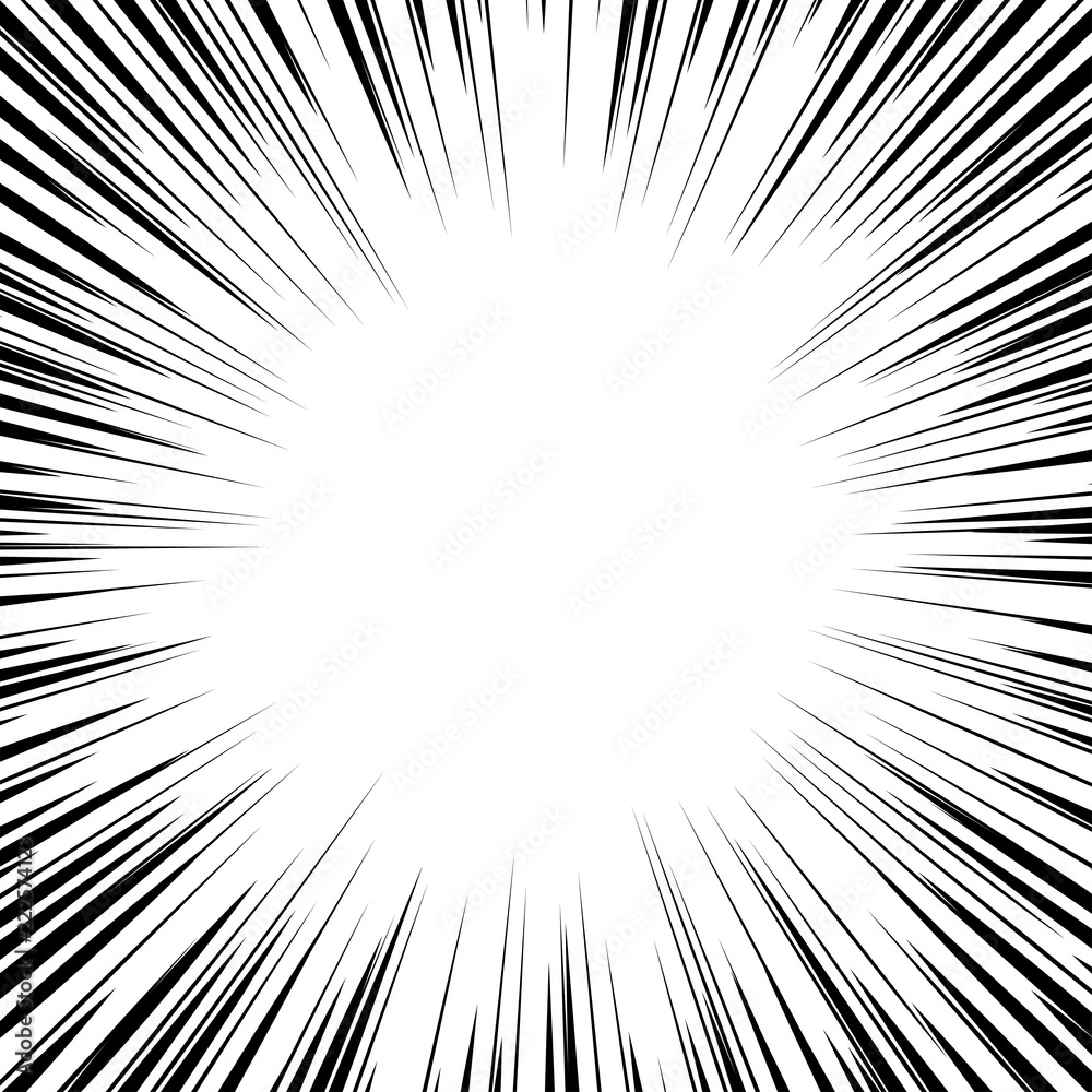 Abstract black Sun Rays isolated on white background. Comic book flash explosion radial lines with copy space. Vector illustration Abstract black Sun Rays isolated on white background. Comic book flash explosion radial lines with copy space. Vector illustration