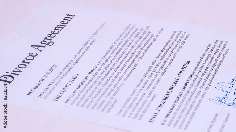 Divorce Agreement Sign Remove Ring Dolly Move 4K Divorce Agreement Sign Remove Ring Dolly Move 4K