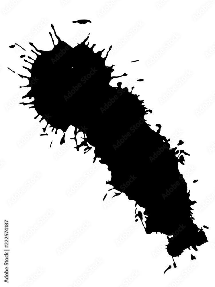 Black ink blot Black ink blot