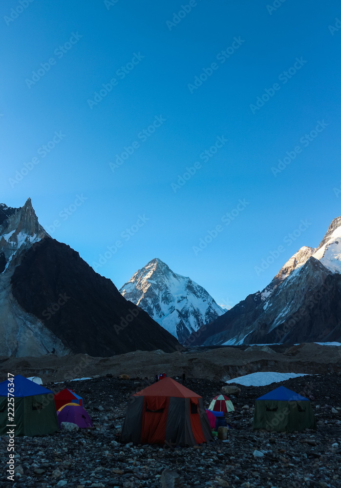 Fototapeta premium K2 Base Camp and Concordia trek in Pakistan Karakoram
