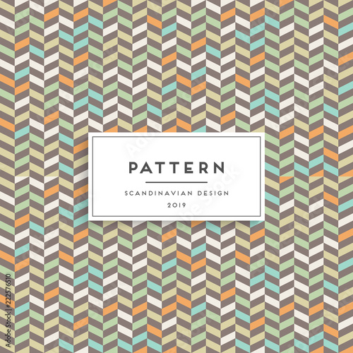 Scandinavian seamless pattern. Fabric print design