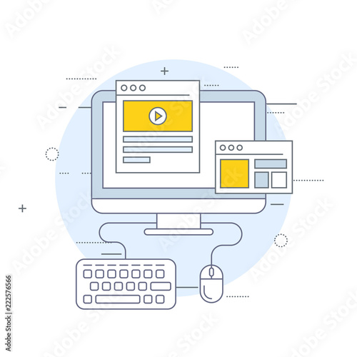 Video marketing icon - viral content and video advertising