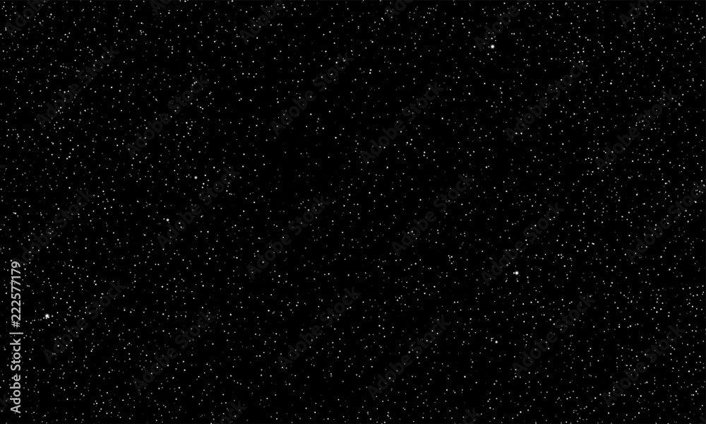 Starry sky vector stars shine space background Stock Vector | Adobe Stock