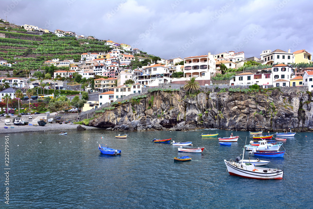 Camara de Lobos, traditional fishing village near Funchal, Madeira island, inspired Winston Churchill for paintings
