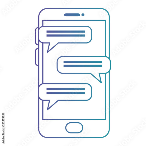 smartphone with chat application