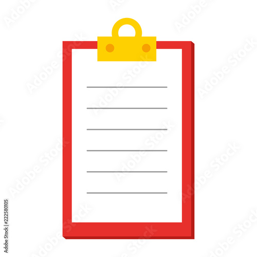 checklist clipboard isolated icon