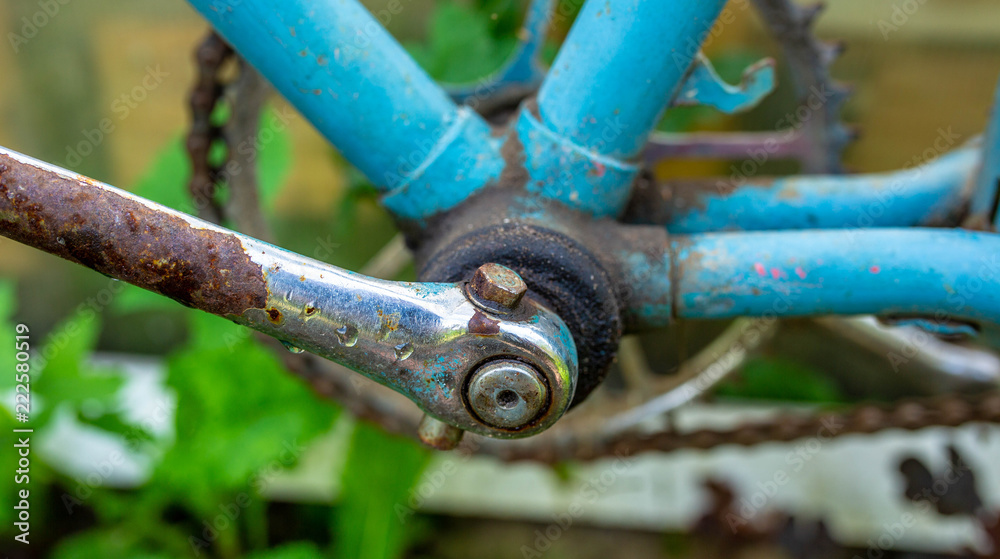 old Bicycle carriage with pedals old Bicycle carriage with pedals