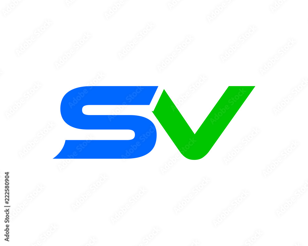 sv letter logo sv letter logo