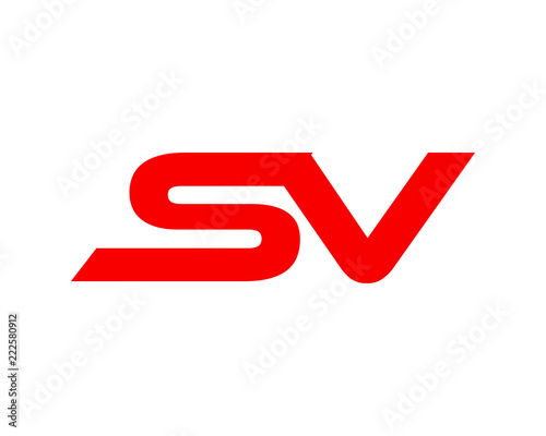 sv letter logo