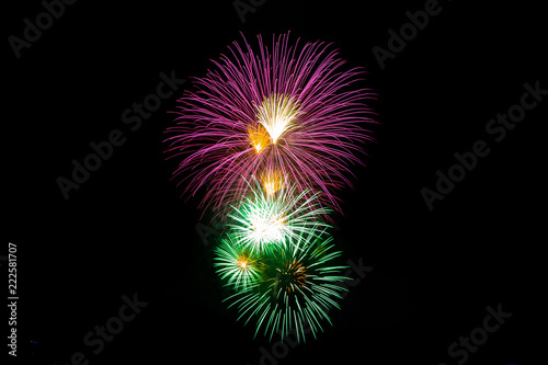 Color full fireworks, Fireworks, Fireworks on black background