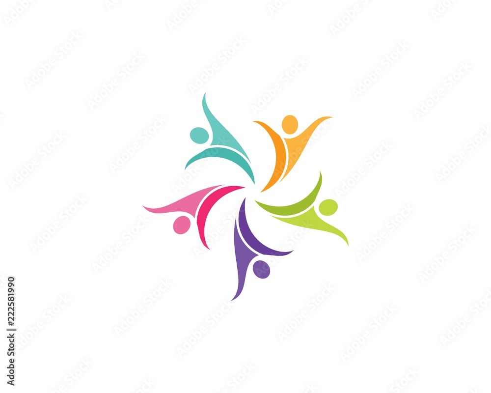 Community, network and social icon Community, network and social icon