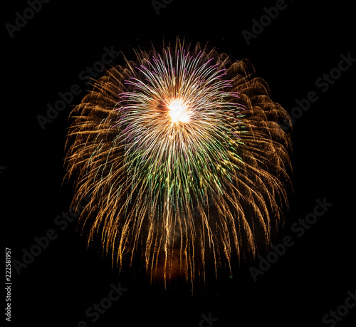 Color full fireworks, Fireworks, Fireworks on black background